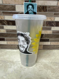 Post Malone with straw topper
