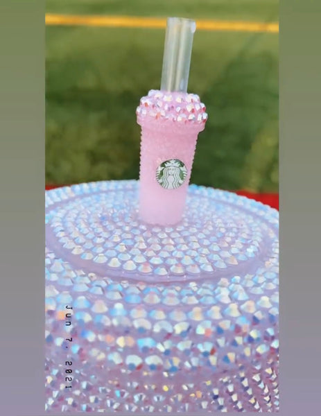 Pink tumbler topper