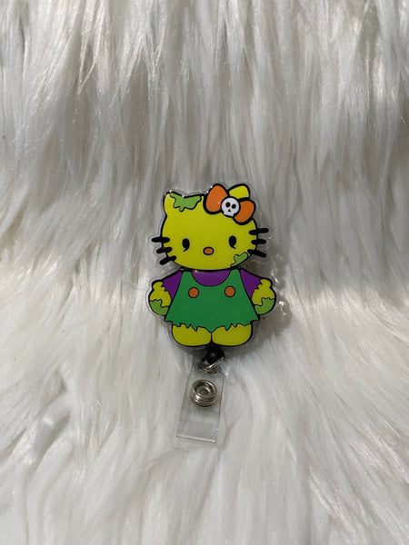 Zombie hello kitty badge reel